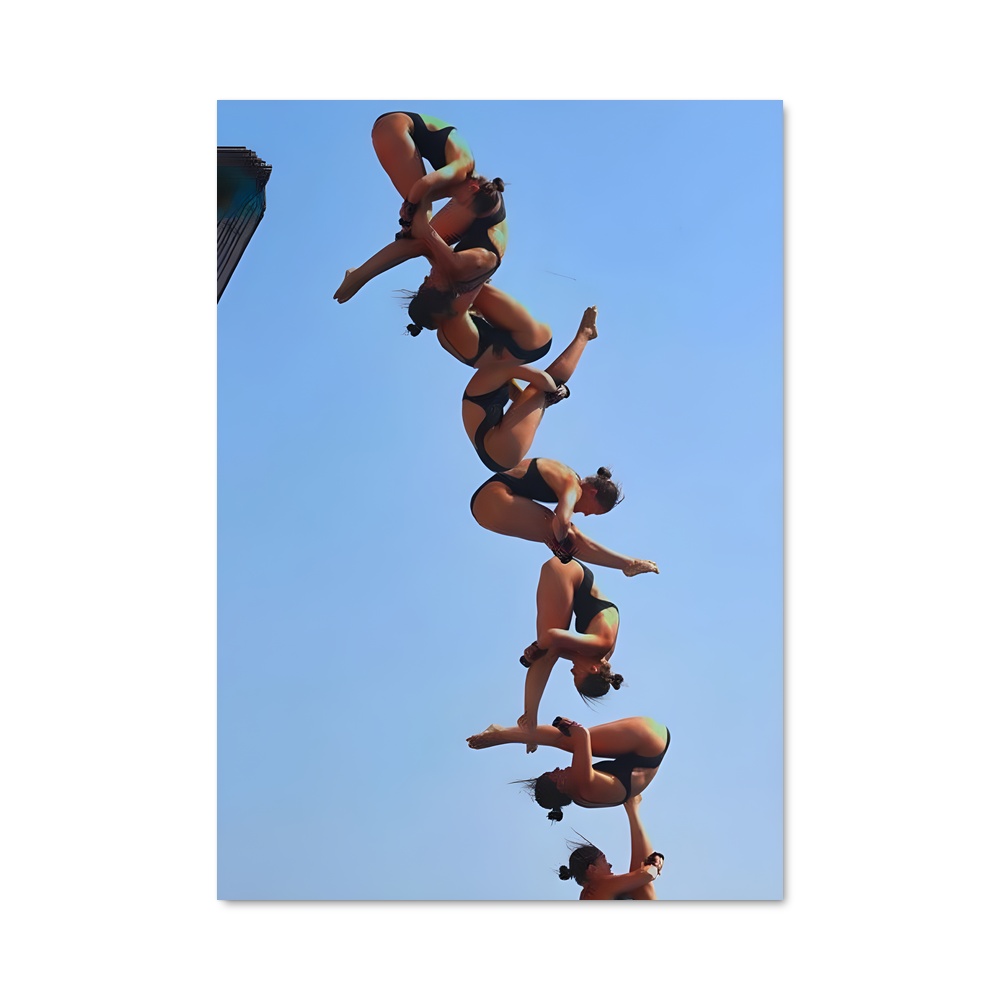 Poster Synchronized diving training